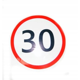Sticker speed limit 30 km h for tractors