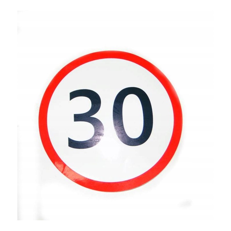 Sticker speed limit 30 km h for tractors