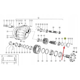 215350 2 O-ring hub reduction gear 110 x 3 5n