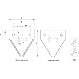 Schumacher Claas John Deere AGV scythe blade system