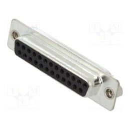 1 pcs x ENCITECH - DB25-SS-K - D-Sub, PIN: 25, plug, female, for cable, soldering, black