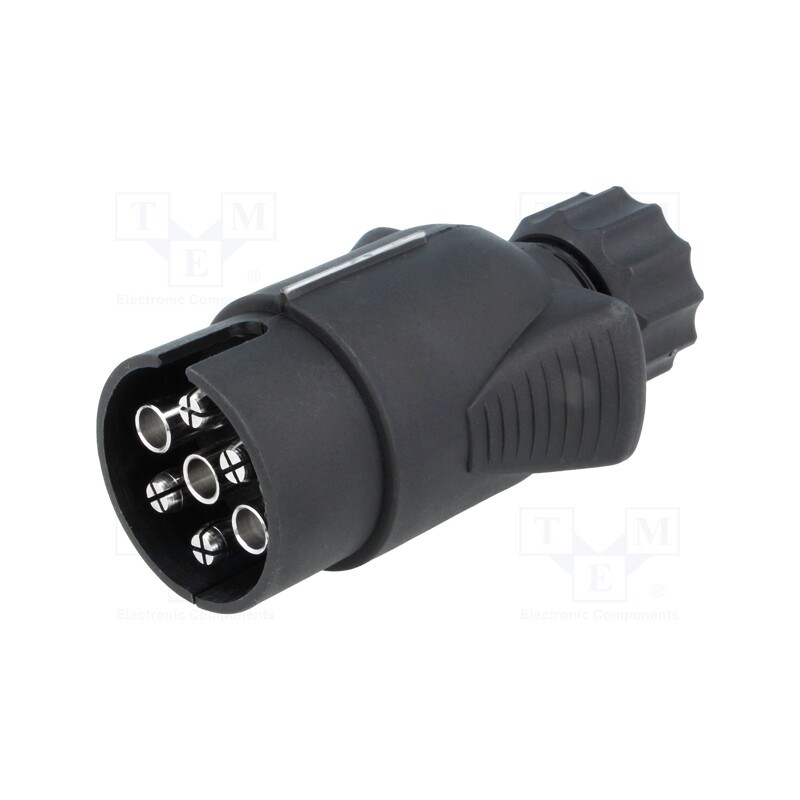 1 pcs x TESAT - W12-T7-31NI - Connector: automotive, plug, for cable, PIN: 7, screw terminal