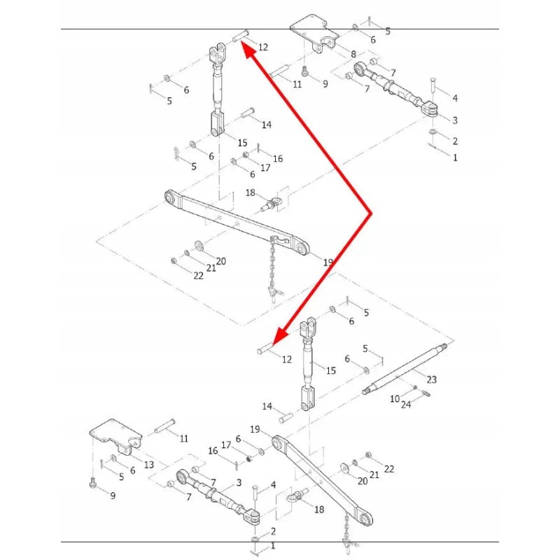 Ft300 56a 101 mounting pin