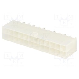 1 pcs x MOLEX - 39281243 - Socket, wire-board, male, Mini-Fit Jr, 4.2mm, PIN: 24, THT, 9A