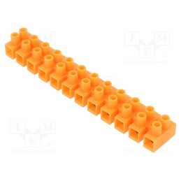1 pcs x PLASTROL - W-97749 - Terminal block, screw terminal, 16mm2, 230V, ways: 12, orange