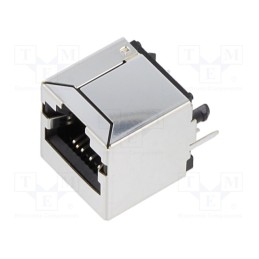 1 pcs x BEL FUSE - SS-7188VS-A-NF-50 - Socket, RJ45, PIN: 8, Cat: 5e, shielded, Layout: 8p8c, on PCBs, THT