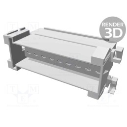 1 pcs x TE Connectivity - 929505-6 - Connector: wire-wire, JPT, male, plug, for cable, PIN: 18, black