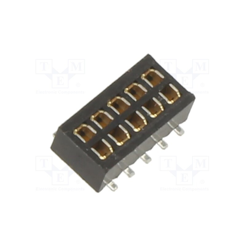 1 pcs x HARWIN - M50-3150542 - 5+5 Pos. Female DIL Vertical SMT Conn.