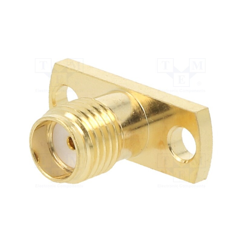 1 pcs x ADAM TECH - RF2-44B-T-00-50-G - Socket, SMA, female, straight, soldering, for panel mounting, PTFE