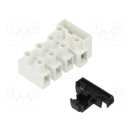 1 pcs x BM GROUP - BM974 - Terminal block, screw terminal, 2.5mm2, 450V, ways: 4, terminals: 8