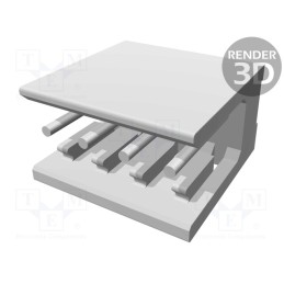 1 pcs x TE Connectivity - 826467-4 - Socket, wire-board, male, AMPMODU MOD II, 2.54mm, PIN: 4, THT