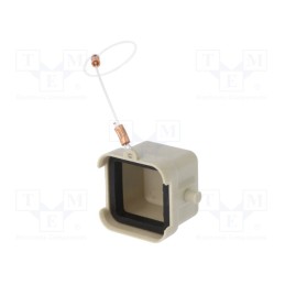 1 pcs x DEGSON ELECTRONICS - D3A.P-CV-2G/2M - Enclosure: for HDC connectors, size D3A, for latch, IP65, 21x21mm