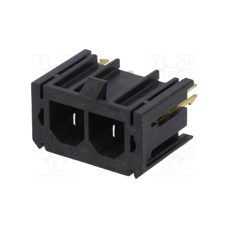 1 pcs x MOLEX - 431602102 - Connector: wire-board, SABRE, socket, male, PIN: 2, tinned, 18A, THT