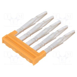 1 pcs x WEIDMu00dcLLER - 1985500000 ZQV 1.5N/5 - Comb bridge, ways: 5, orange, A series