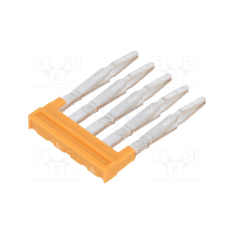 1 pcs x WEIDMu00dcLLER - 1985500000 ZQV 1.5N/5 - Comb bridge, ways: 5, orange, A series