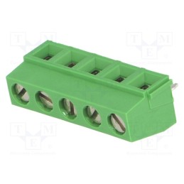 1 pcs x TE Connectivity - 282836-5 - PCB terminal block, angled 90°, 5mm, ways: 5, on PCBs, 0.03÷1.5mm2