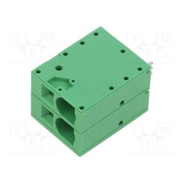 1 pcs x ADAM TECH - EB167A-02-H-180 - PCB terminal block, Contacts ph: 10mm, ways: 2, straight, terminal
