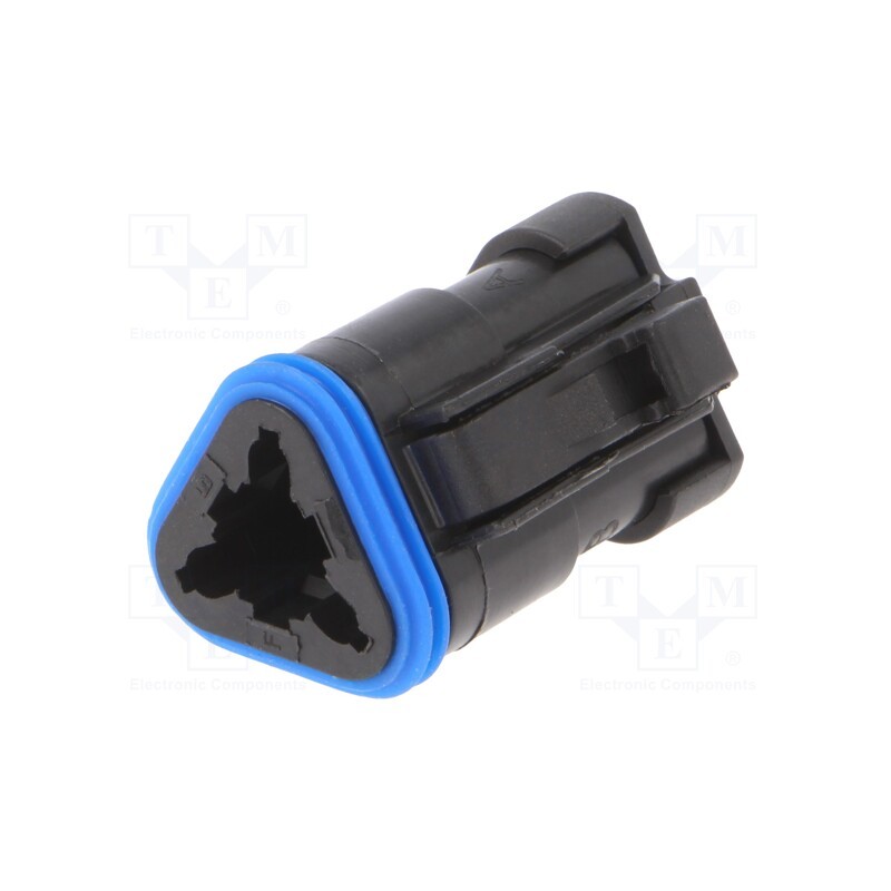 1 pcs x BULGIN - PX0105S03BK - Connector: wire-wire, PX0, female, plug, for cable, PIN: 3, black