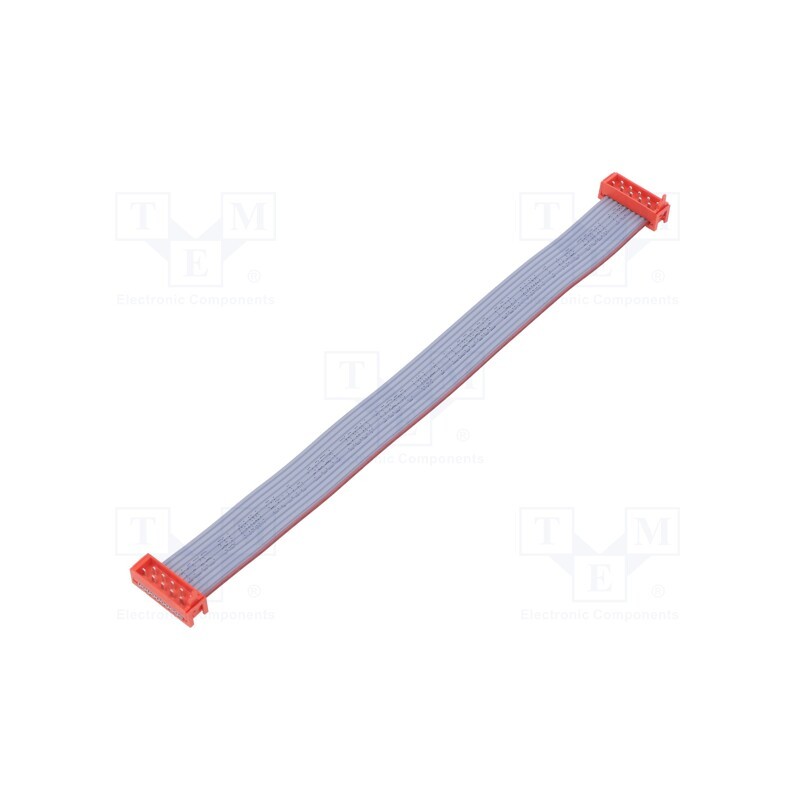 1 pcs x TE Connectivity - 2205063-2 - Cable: ribbon cable with connectors, PIN: 10, Layout: 2x5, plug