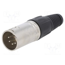 1 pcs x CLIFF - FC6160 - Plug, XLR, male, PIN: 5, straight, for cable, soldering, silver