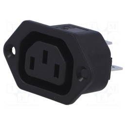 1 pcs x BULGIN - PX0675/63 - Connector: AC supply, socket, female, 10A, 250VAC, IEC 60320