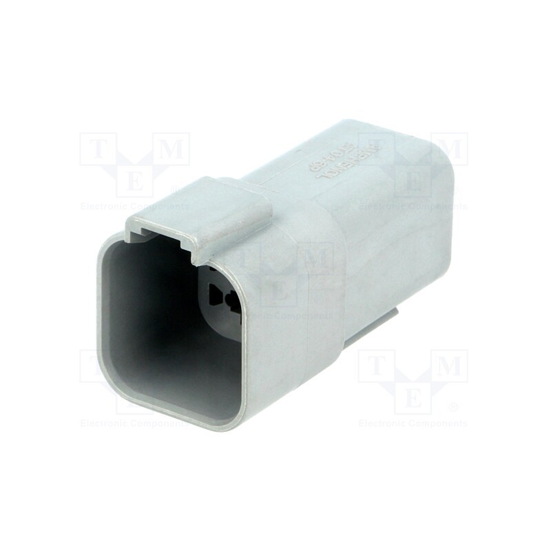1 pcs x AMPHENOL - AT04-6P - Connector: wire-wire, AT, male, plug, for cable, PIN: 6, grey, IP67