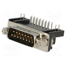 1 pcs x Amphenol Communications Solutions - L717SDA15P1ACH4F - D-Sub, PIN: 15, socket, male, angled 90°, THT, Contacts: brass, 5