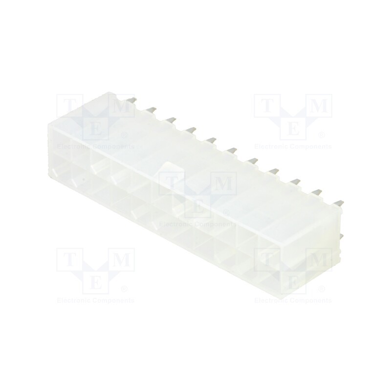 1 pcs x MOLEX - 39281223 - Socket, wire-board, male, Mini-Fit Jr, 4.2mm, PIN: 22, THT, 9A