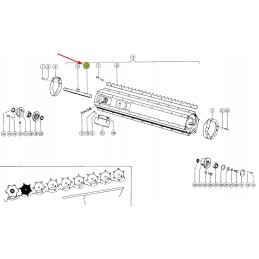 646561 0 grain feeder rollers d45 x 442