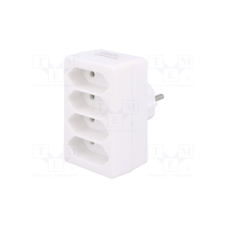 1 pcs x LOGILINK - LPS220 - Connector: AC supply, splitter, Type: Euro,child protection