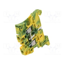 1 pcs x TE Connectivity - 1SNK505150R0000 ZS4-PE - Splice terminal: rail, 0.2÷4mm2, ways: 1, terminals: 2, Width: 5.2mm