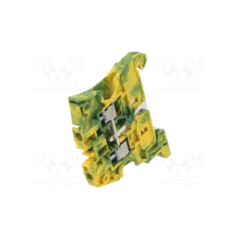 1 pcs x TE Connectivity - 1SNK505150R0000 ZS4-PE - Splice terminal: rail, 0.2÷4mm2, ways: 1, terminals: 2, Width: 5.2mm