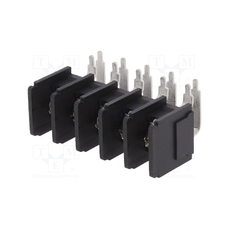 1 pcs x DEGSON ELECTRONICS - DG66RT-05P-13-00AH - PCB terminal block, angled 90°, 11mm, ways: 5, on PCBs, 4mm2, 32A