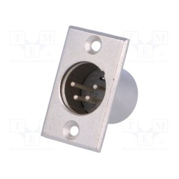 1 pcs x NINIGI - XLR-4W-C - Socket, XLR, male, PIN: 4, soldering, XLR standard