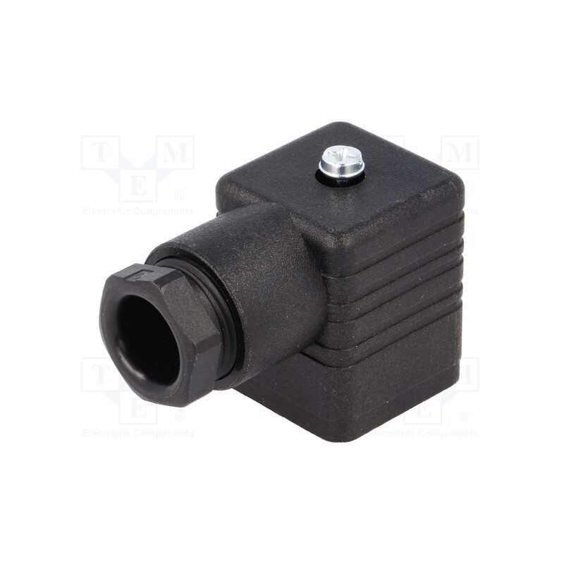 1 pcs x HIRSCHMANN - 932109100 GDM 3011 J SCHWARZ - Connector: valve connector, plug, form A, 18mm, female, PIN: 4, PG11