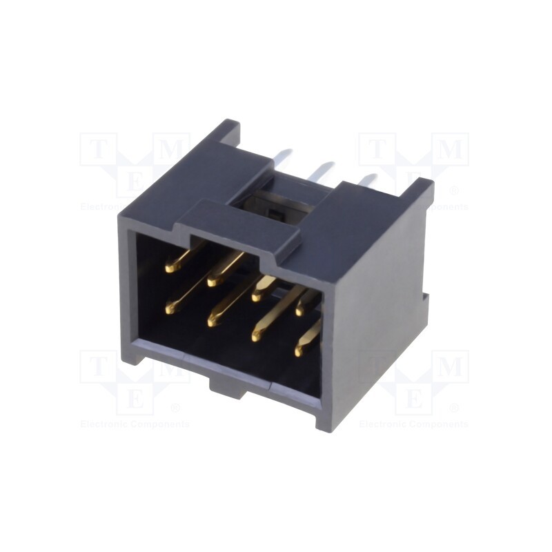 1 pcs x MOLEX - 901301208 - Socket, rectangular, male, PIN: 8, straight, THT, gold-plated