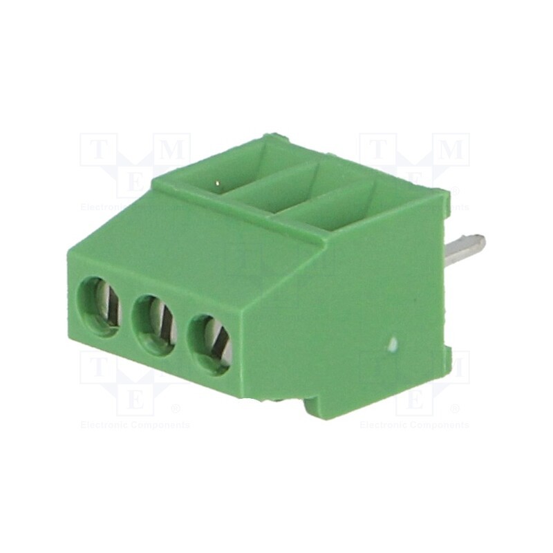 1 pcs x TE Connectivity - 282834-3 - PCB terminal block, angled 90°, 2.54mm, ways: 3, on PCBs, terminal