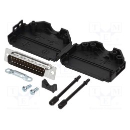 1 pcs x MH CONNECTORS - MHDPPK25-DB25P-K - D-Sub, PIN: 25, plug, male, straight, soldering, for cable