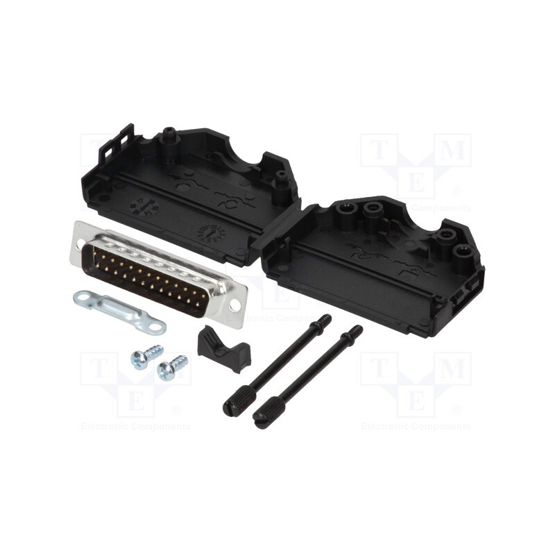 1 pcs x MH CONNECTORS - MHDPPK25-DB25P-K - D-Sub, PIN: 25, plug, male, straight, soldering, for cable