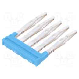 1 pcs x WEIDMu00dcLLER - 1985590000 ZQV 1.5N/5 BL - Comb bridge, ways: 5, blue, A series