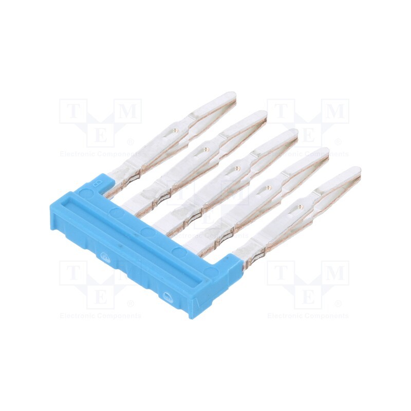 1 pcs x WEIDMu00dcLLER - 1985590000 ZQV 1.5N/5 BL - Comb bridge, ways: 5, blue, A series