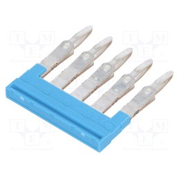 1 pcs x WEIDMu00dcLLER - 1527790000 ZQV 2.5N/5 BL - Comb bridge, ways: 5, blue, A series