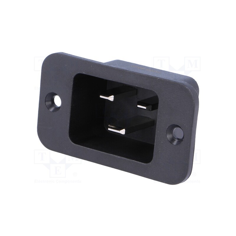 1 pcs x SCHURTER - 4798.9 - Connector: AC supply, socket, male, 16A, 250VAC, IEC 60320, C20 (I)