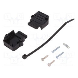 1 pcs x Amphenol Communications Solutions - 863093C09ALF - Enclosure: for D-Sub connectors, D-Sub 9pin,D-Sub HD 15pin