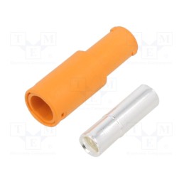 1 pcs x AMASS - LCA60-F - Plug, DC supply, LC, female, PIN: 1, for cable, soldering, orange