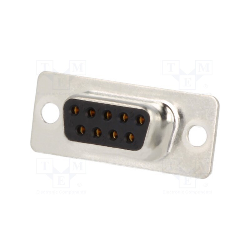 1 pcs x ENCITECH - DM09-SS - D-Sub, PIN: 9, plug, female, for cable, soldering, black