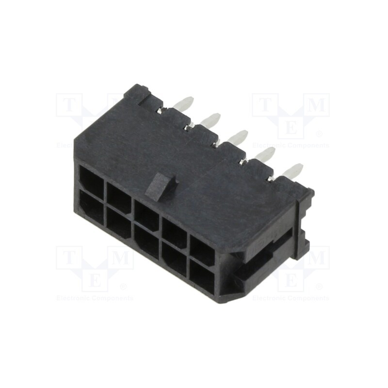 1 pcs x MOLEX - 430451014 - Socket, wire-board, male, Micro-Fit 3.0, 3mm, PIN: 10, Layout: 2x5