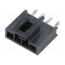 1 pcs x MOLEX - 1053091204 - NANO-FIT HDR VT SGL KNK 4CKT 15AU BLK