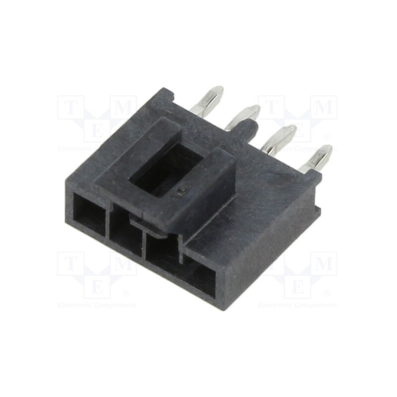 1 pcs x MOLEX - 1053091204 - NANO-FIT HDR VT SGL KNK 4CKT 15AU BLK