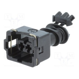 1 pcs x TE Connectivity - 282190-1 - Connector: automotive, JPT, female, plug, for cable, PIN: 2, black